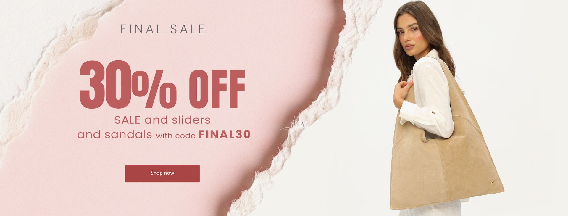 30% off sale and sliders and sandals with code FINAL30