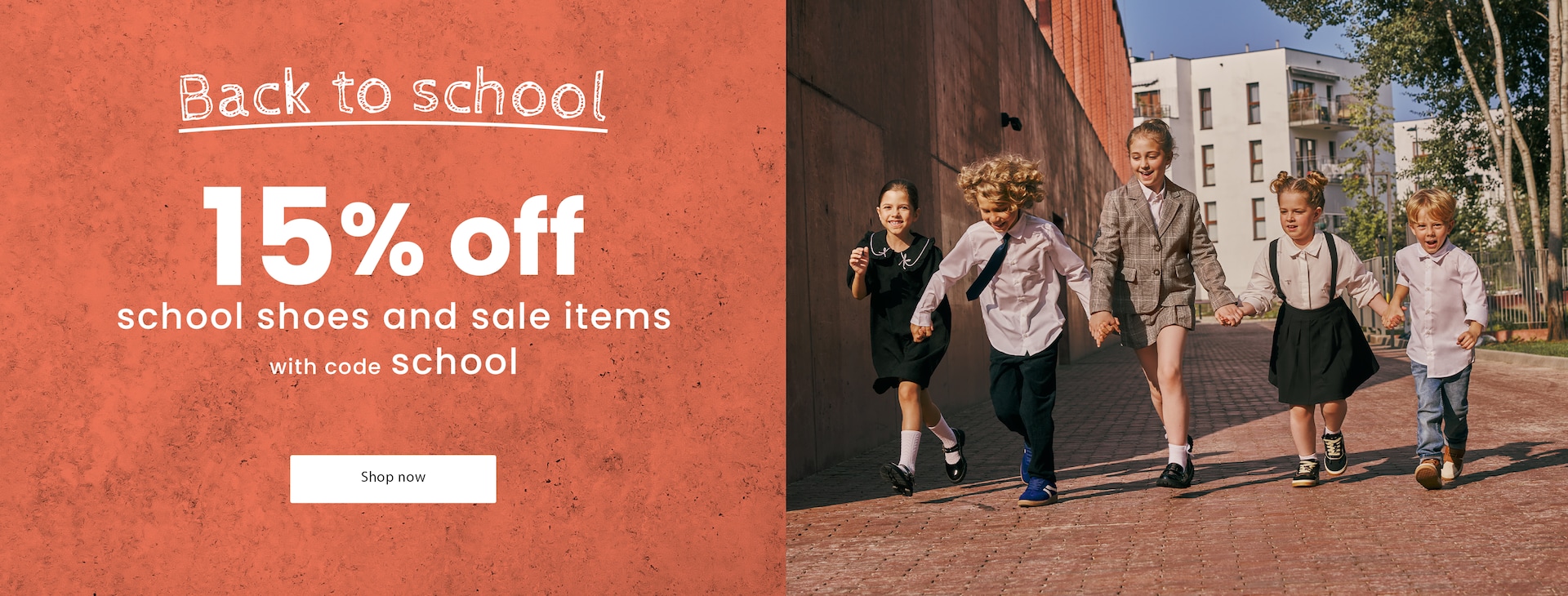 15% off sale and school items with code SCHOOL