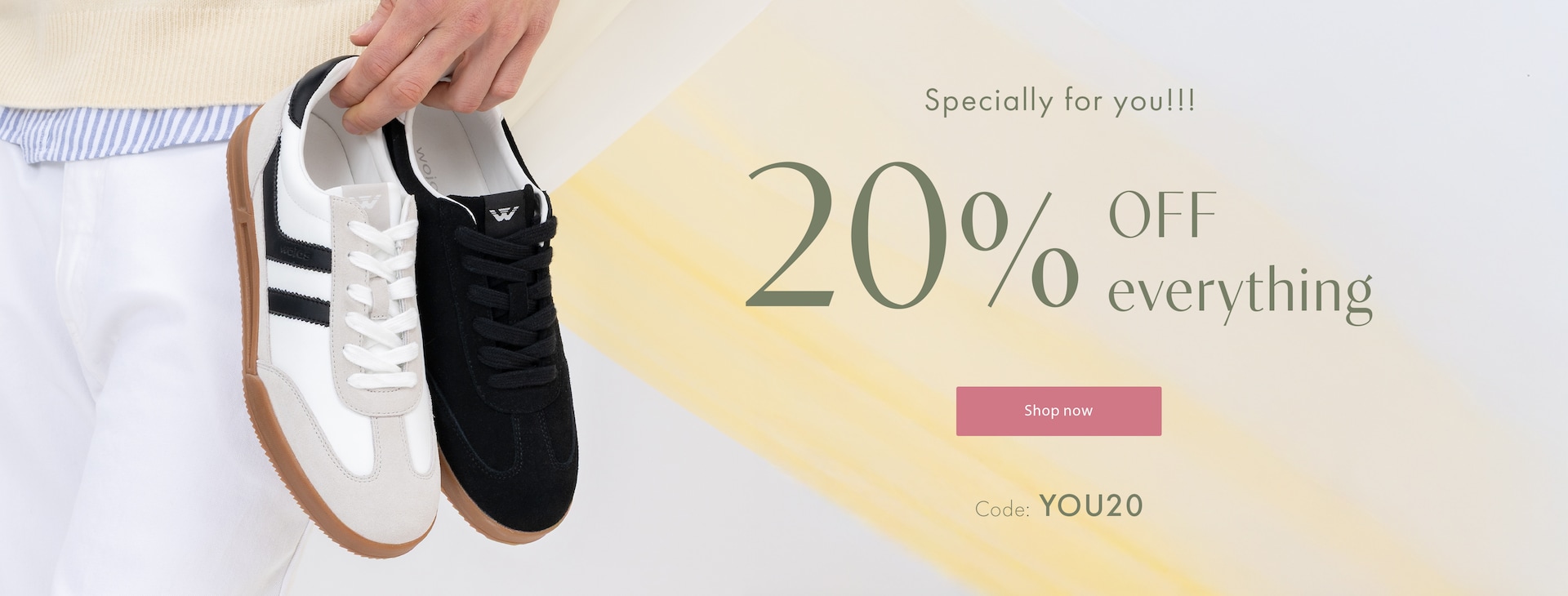 20% off everything with code YOU20