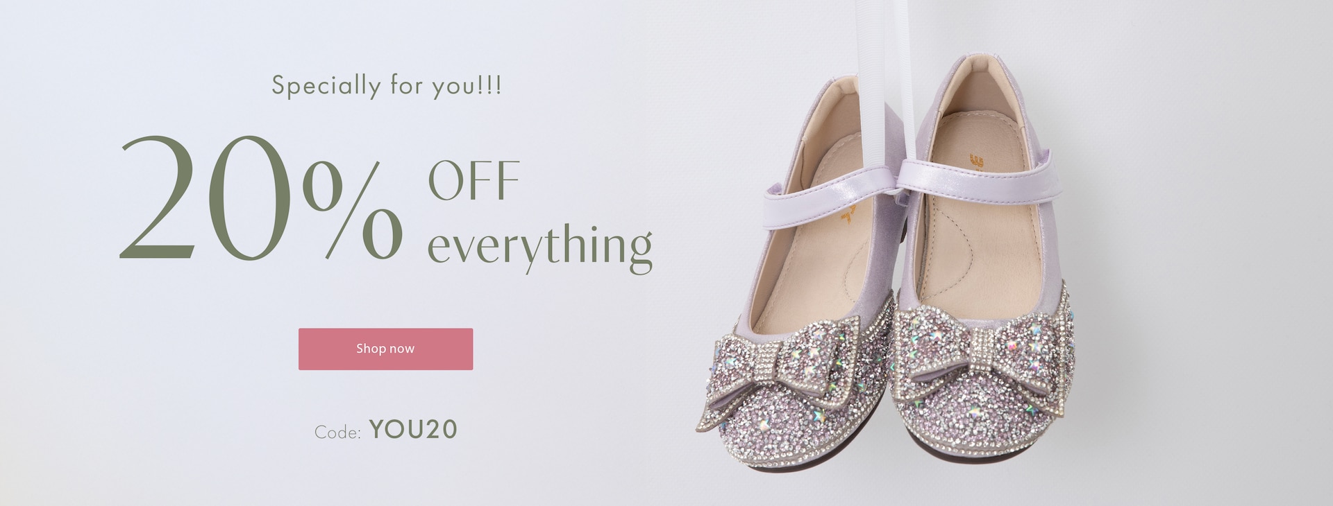 20% off everything with code YOU20