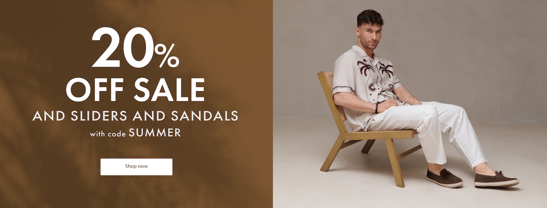 20% off sale items, sliders and slippers with code SUMMER