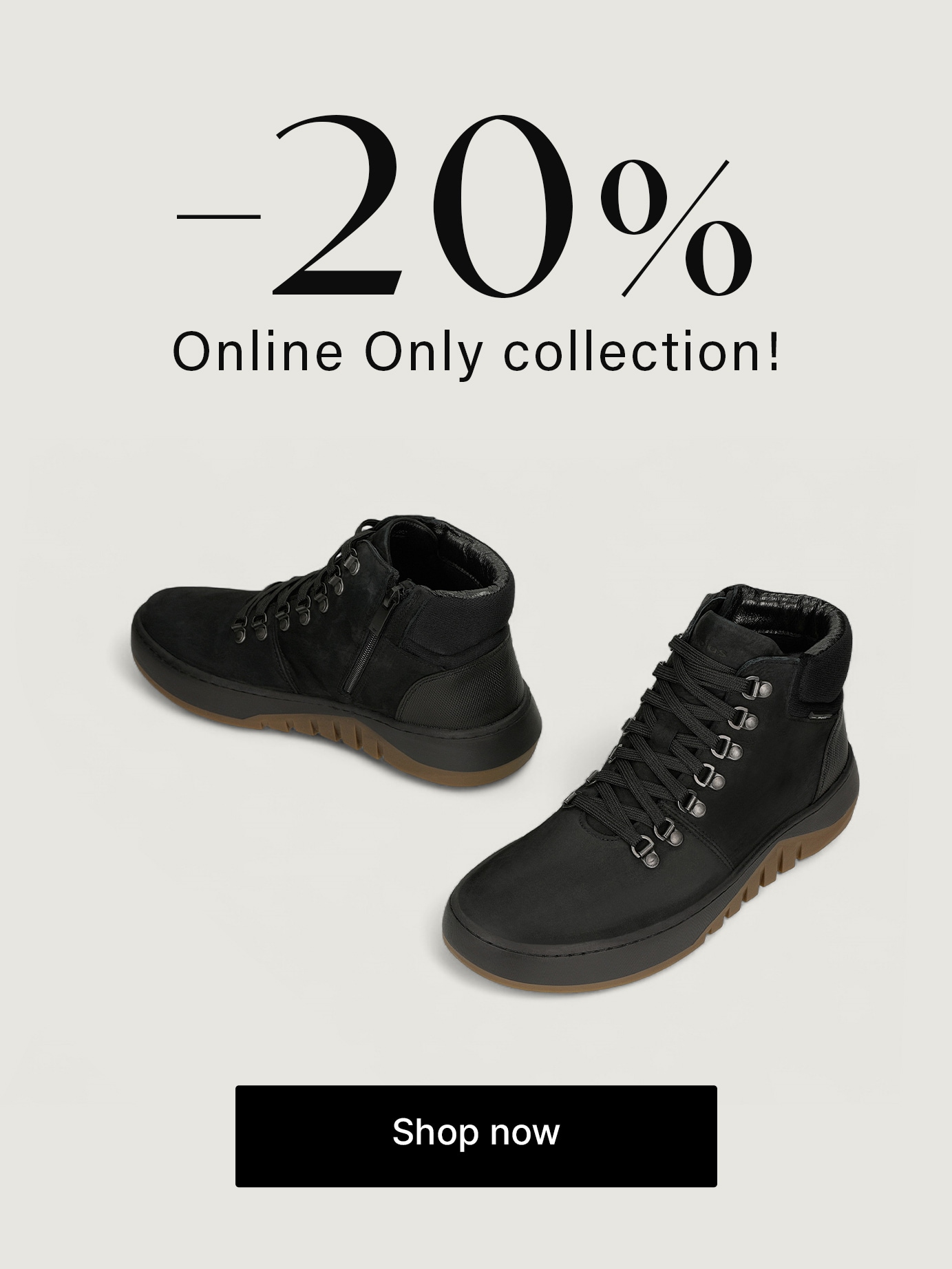 20% off online only collection with code SUPER20