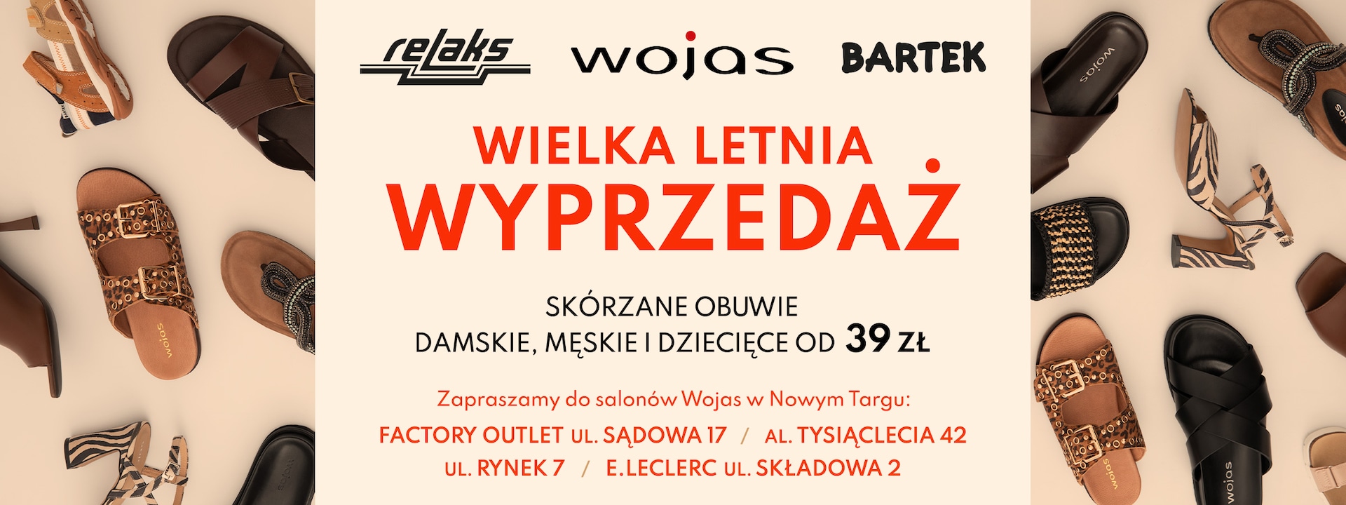 Wielki kiermasz obuwia Wojas