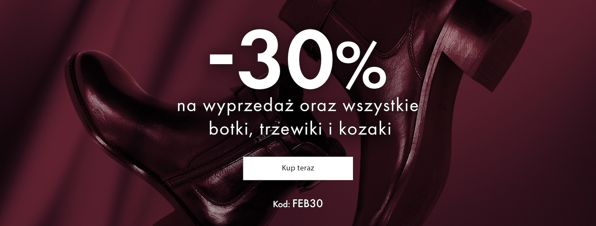 -30% na obuwie zimowe i wyprzedaż z kodem FEB30