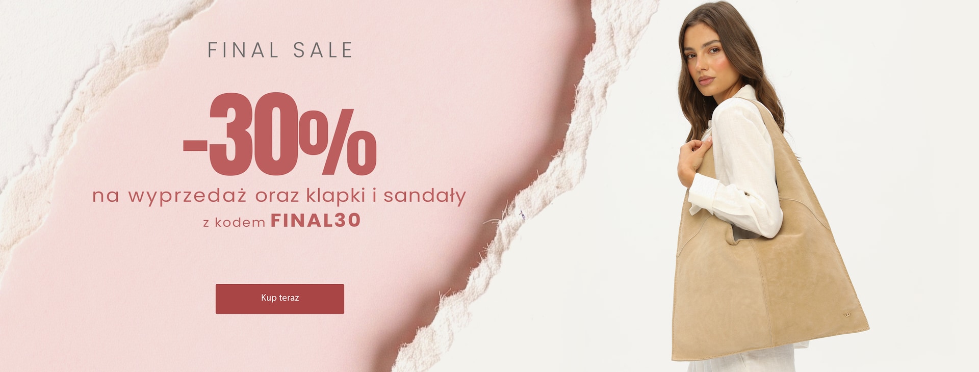 -30% na wyprzedaż, klapki i sandały z kodem FINAL30