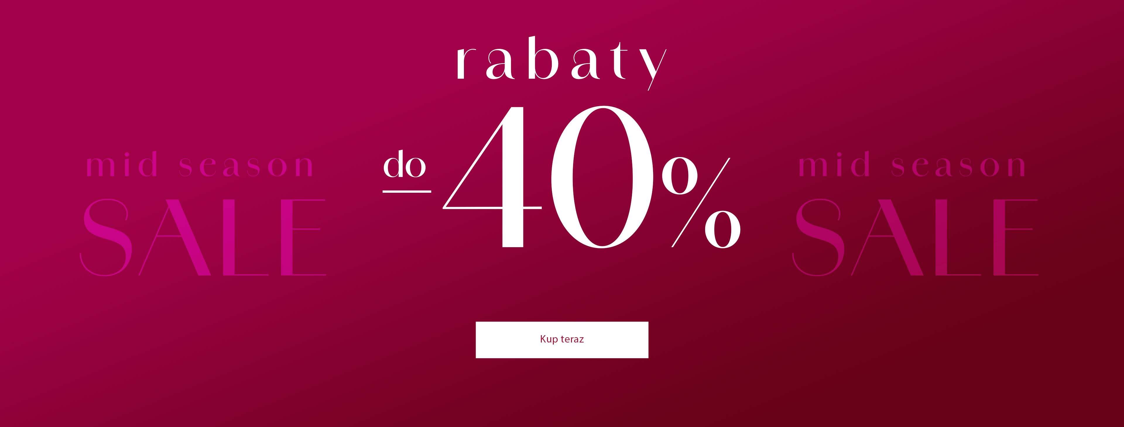 Rabaty aż do 40% - wyprzedaż międzysezonowa