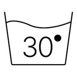 Symbol prania - ikona teploty 30 stupňov