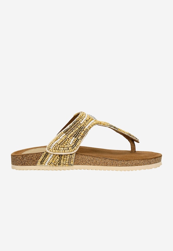 beżowe japonki w stylu boho 2