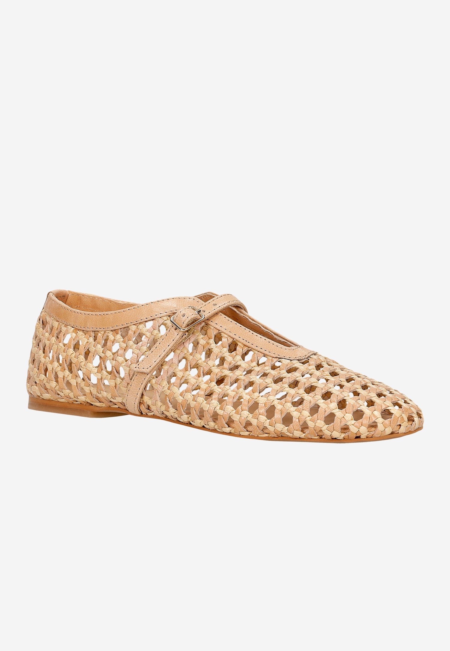 Plecione baleriny damskie