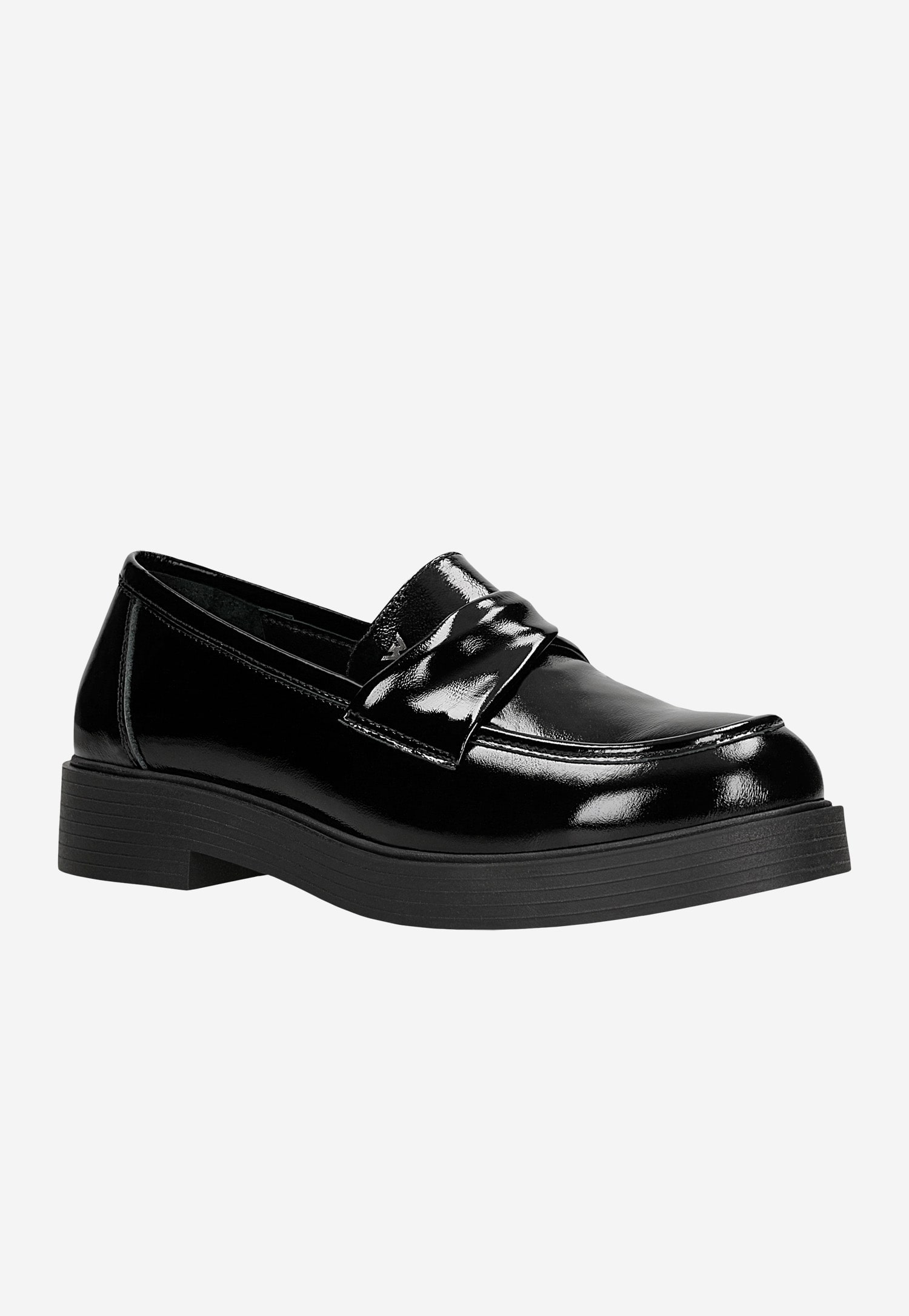 Lakierowane mokasyny penny loafers