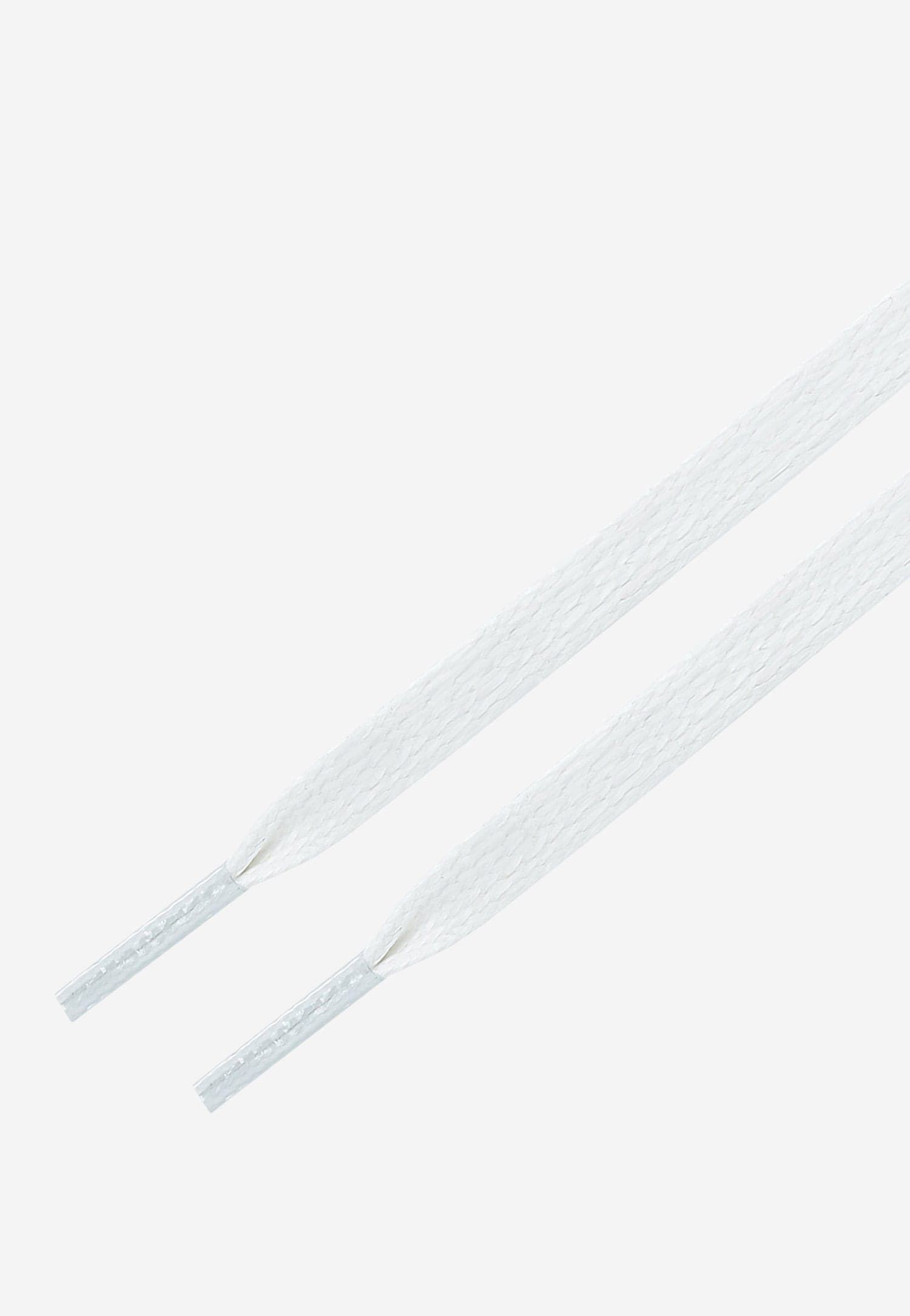 Białe woskowane sznurówki