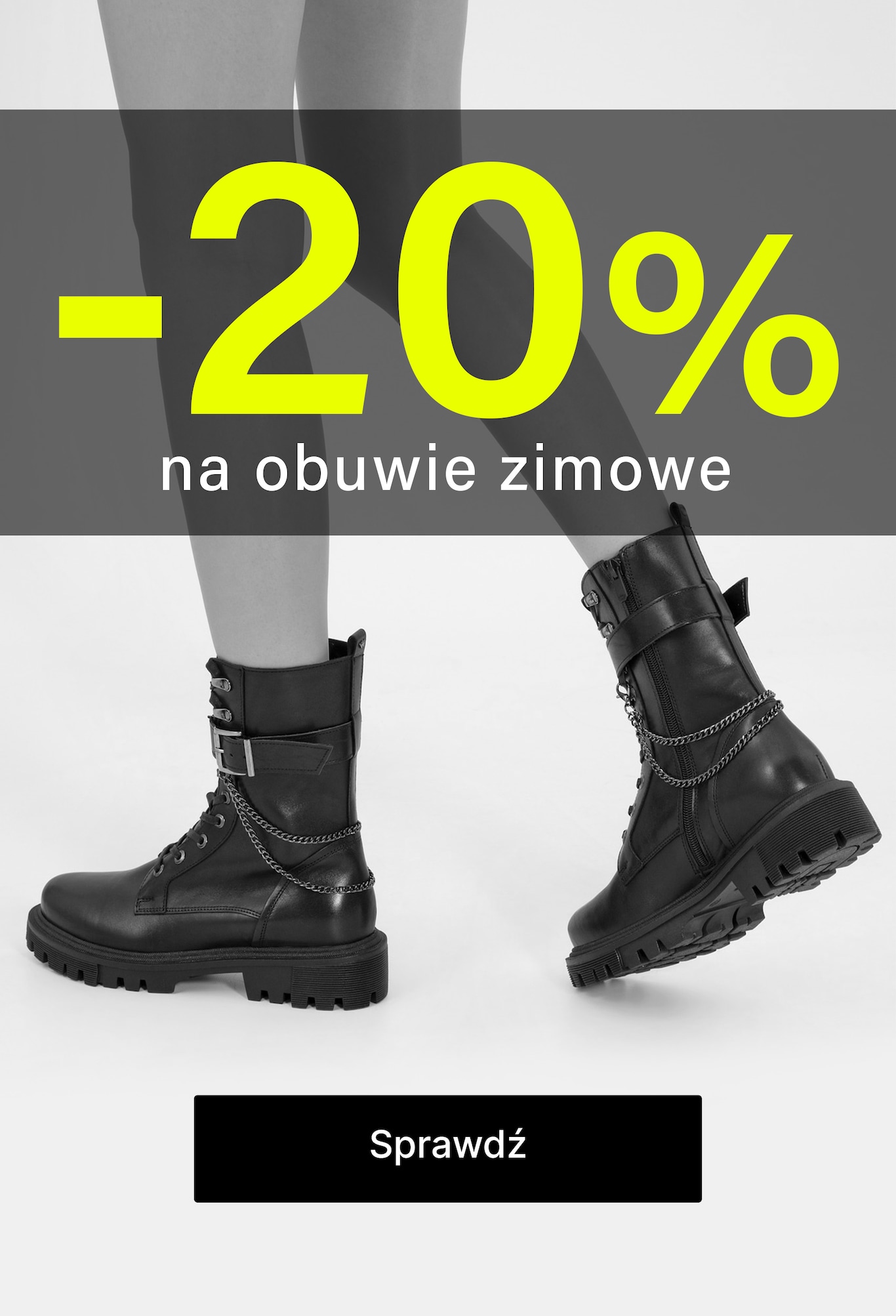 -20% na botki, trzewiki i kozaki z kodem WINTER