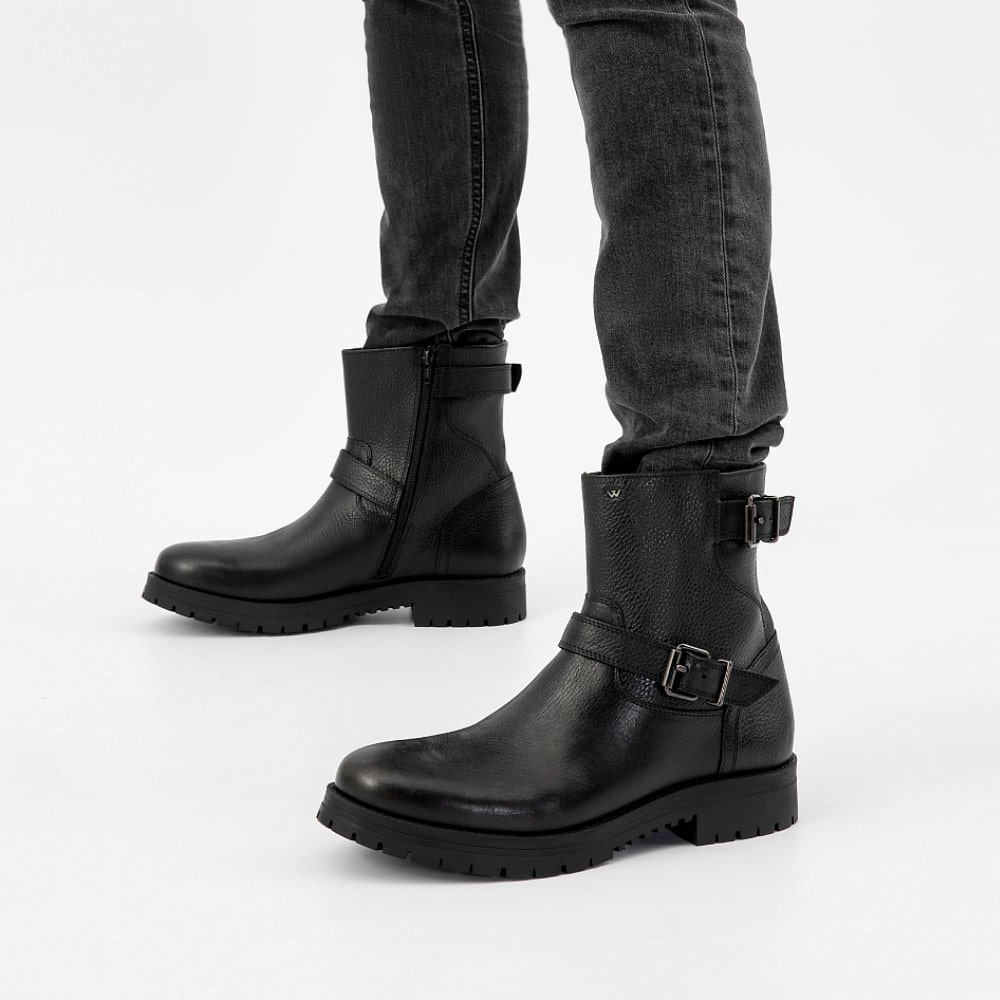 Czarne botki męskie