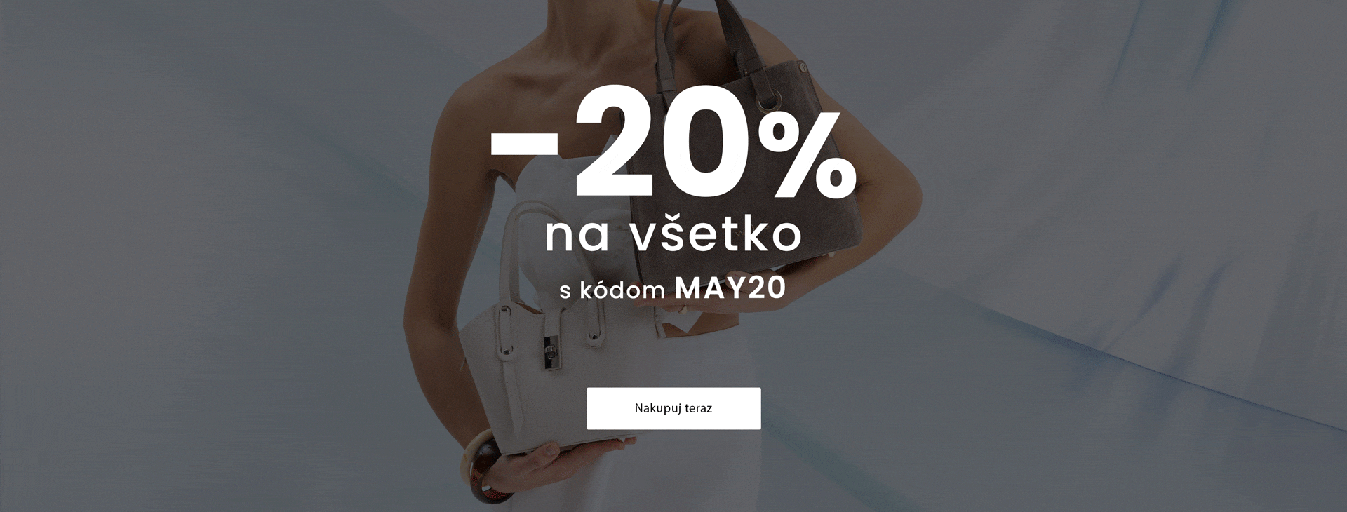 -20% na všetko s kódom MAY20