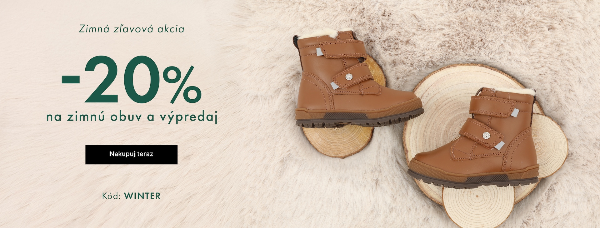 -20% na zimnú obuv a výpredajs kódom WINTER