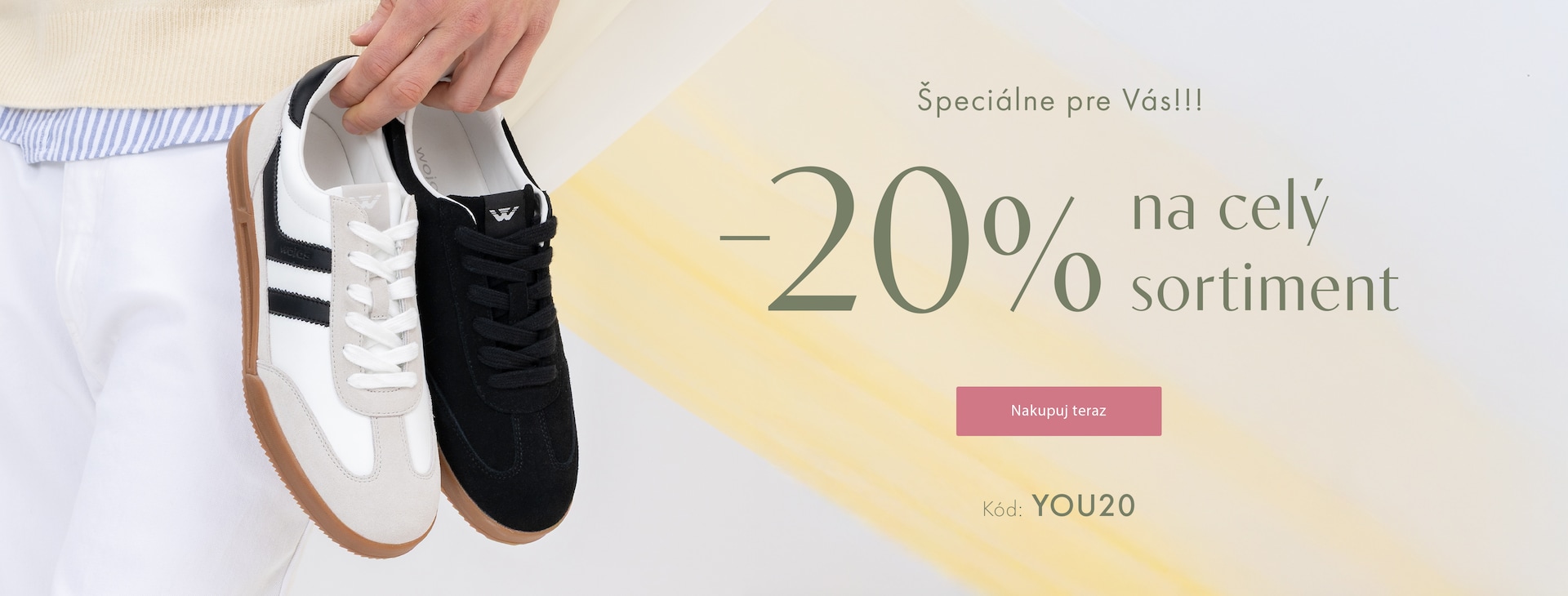 -20% na všetko s kódom YOU20