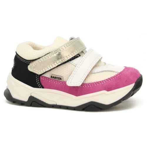 Sneakers pentru fete BARTEK 11131025, alb-roz