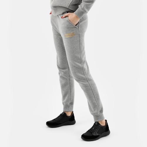 Pantaloni de trening gri din bumbac damă