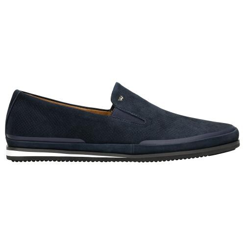 Pantofi slip-on bleumarin din nubuc bărbați
