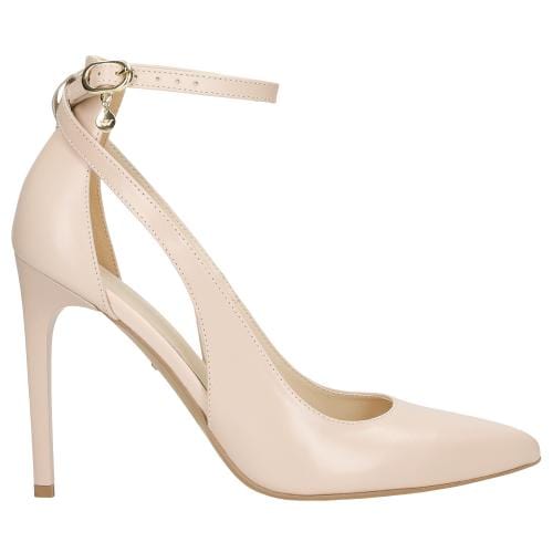 Pantofi stiletto eleganți din piele cu toc cui