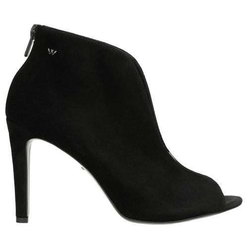 Pełne Elegancji Czarne Szpilki Typu Peep Toe