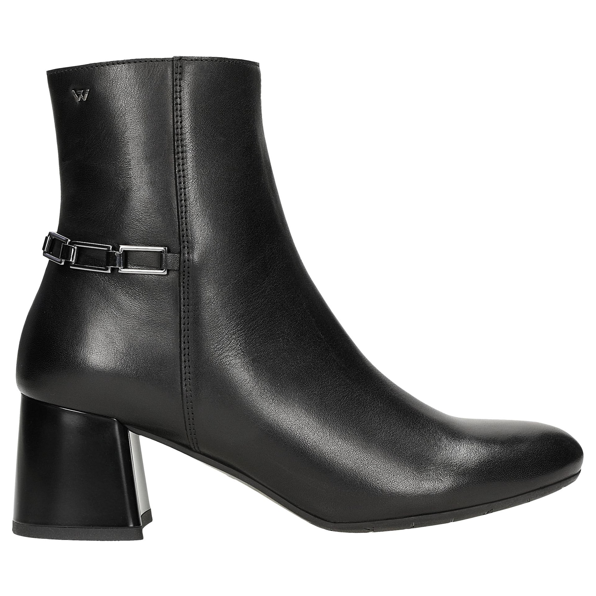 Czarne Stylowe Damskie Jesienne Botki