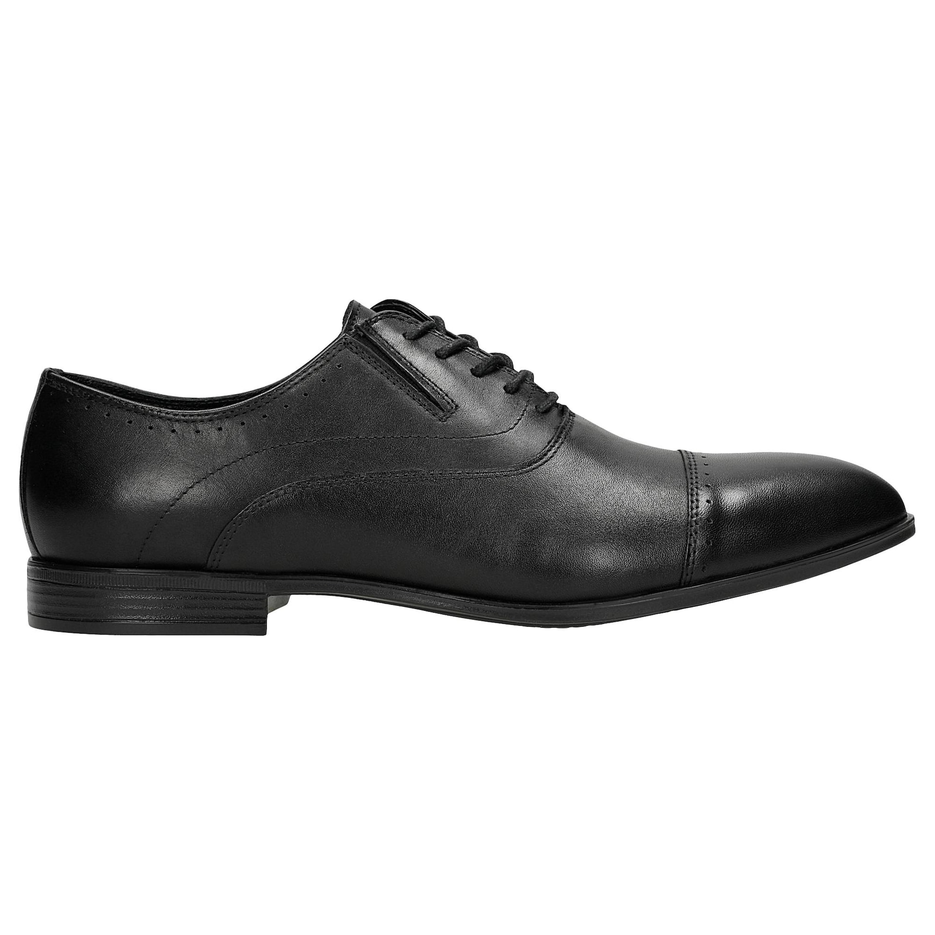 Pantofi eleganți negri tip quarter brogue bărbați