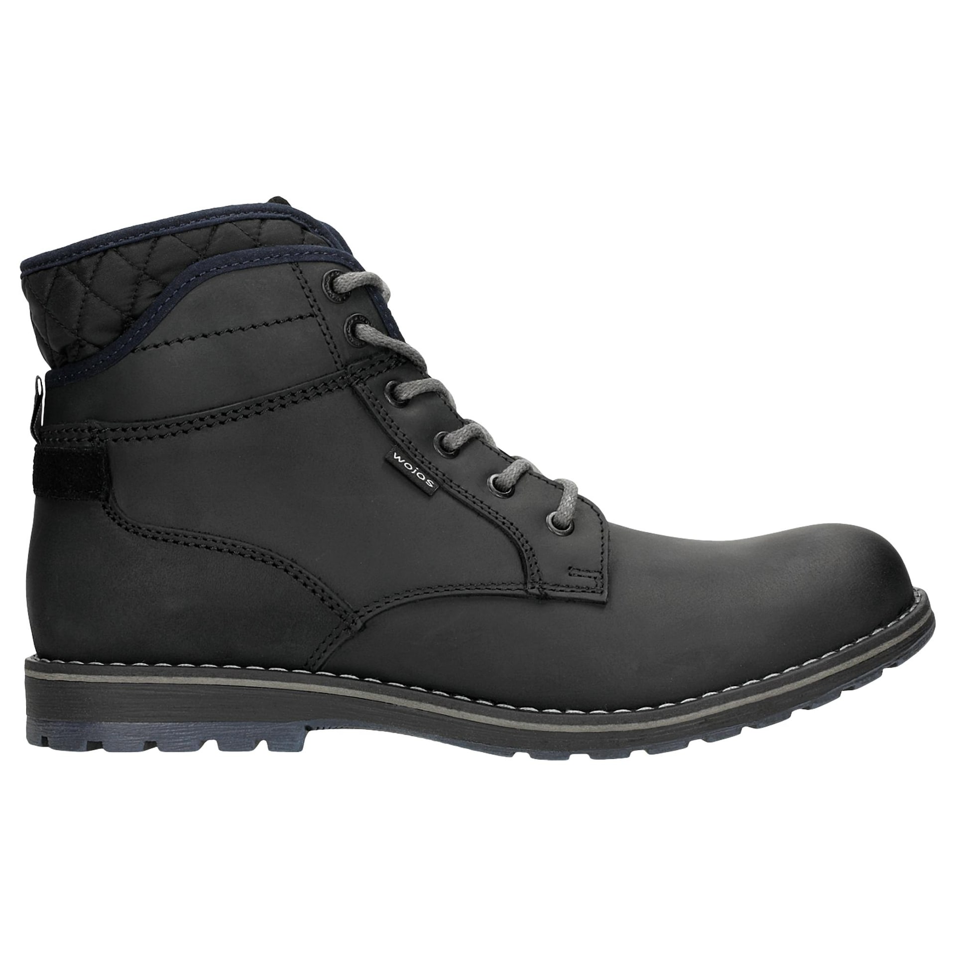 Ghete worker negre cu accente bleumarin bărbați