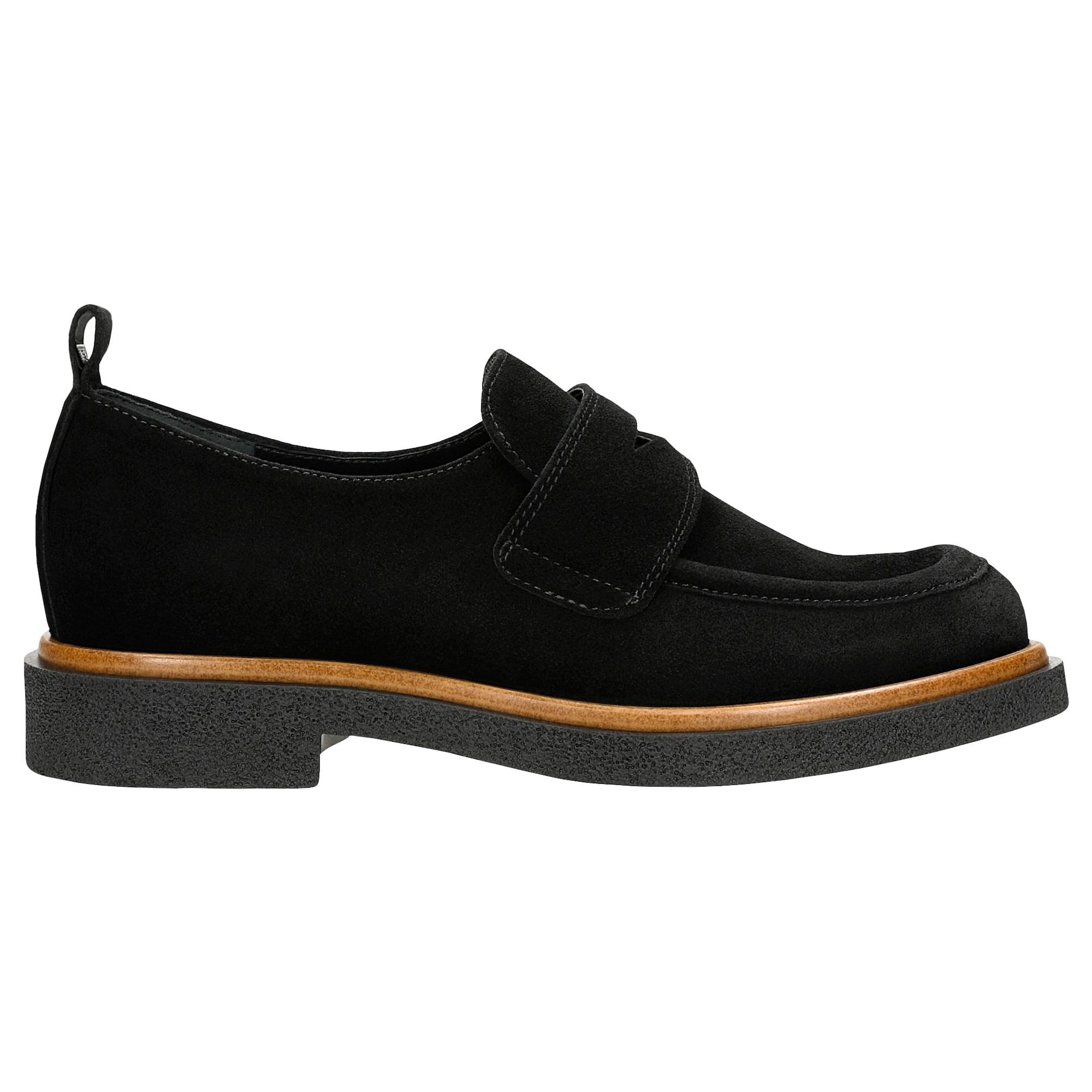 Mocasini negri penny loafers stil casual damă