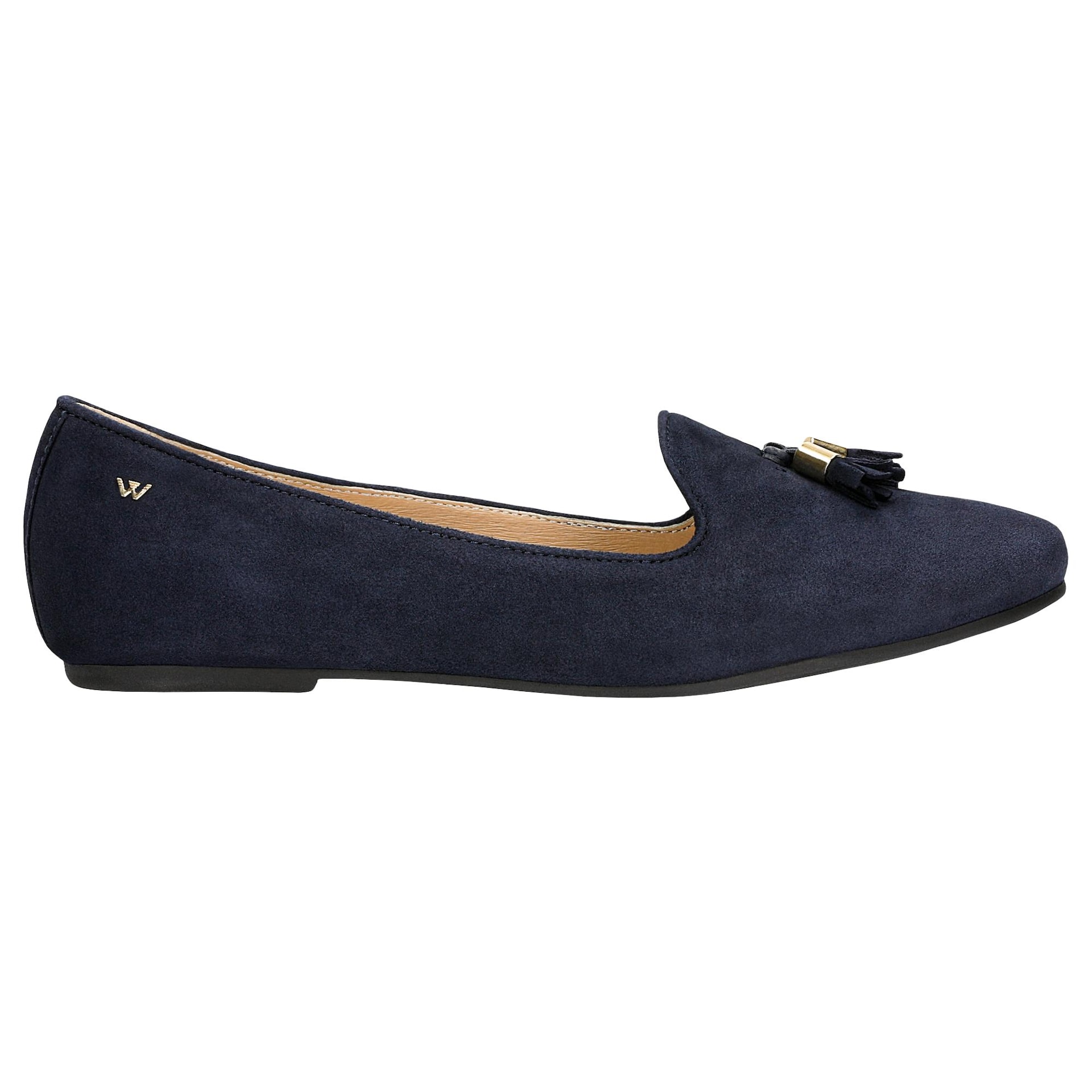 Pantofi loafers bleumarin cu insertii decorative