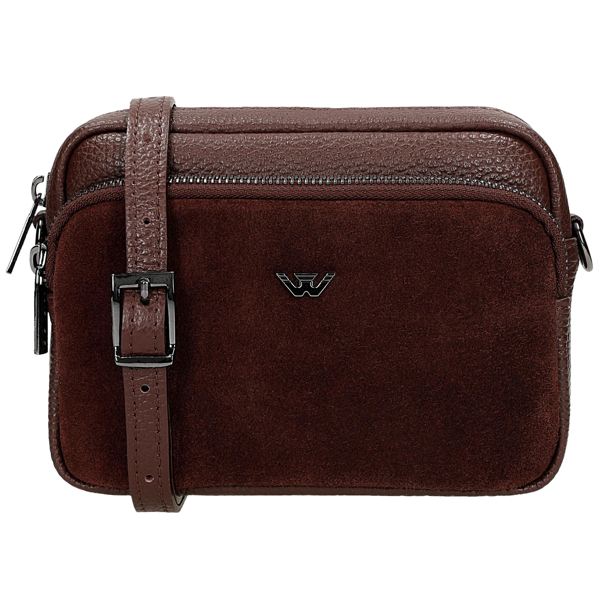 Geantă bordo din piele combinată damă