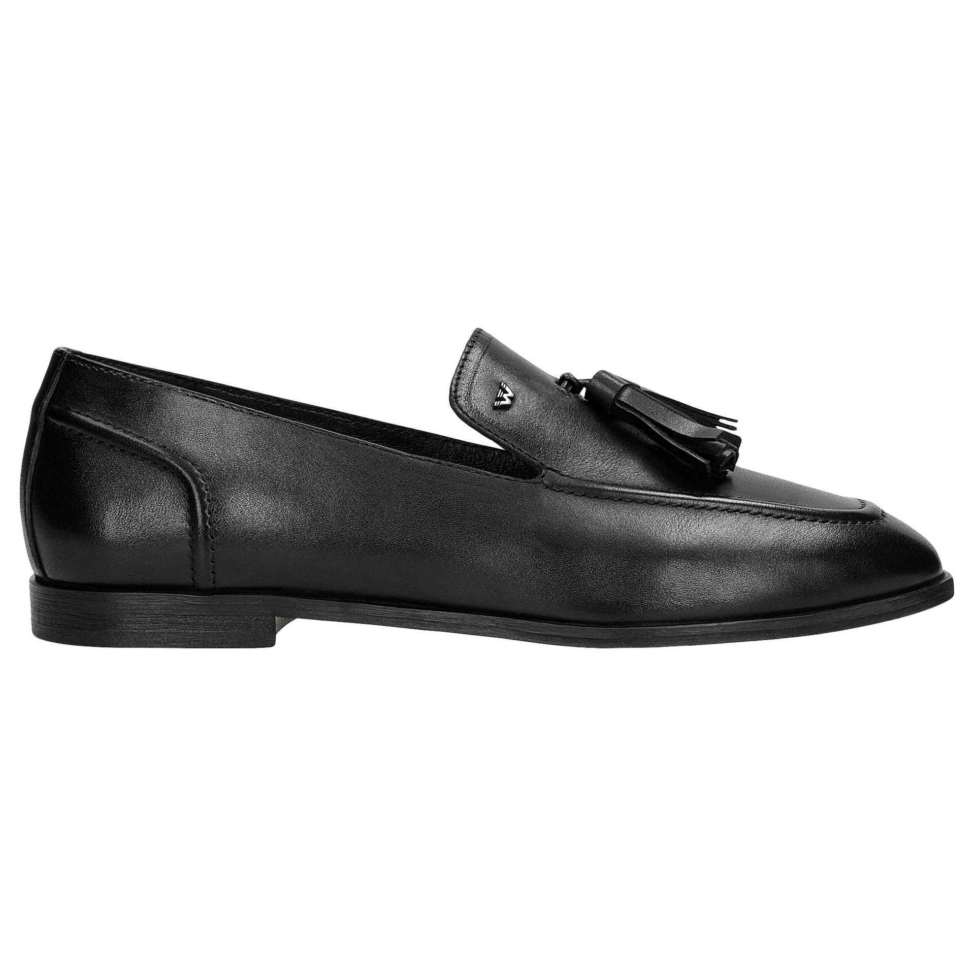 Pantofi lords negri din piele damă