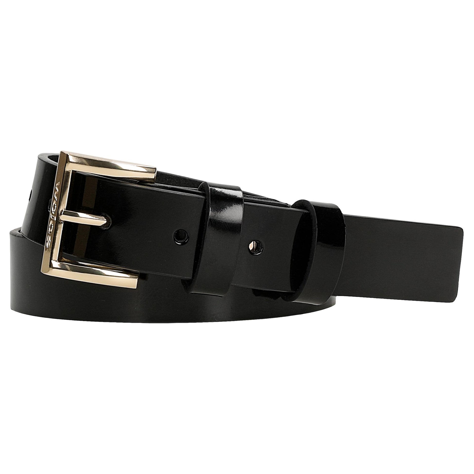 Black patent leather belt for women 93084 31 Wojas.eu online store