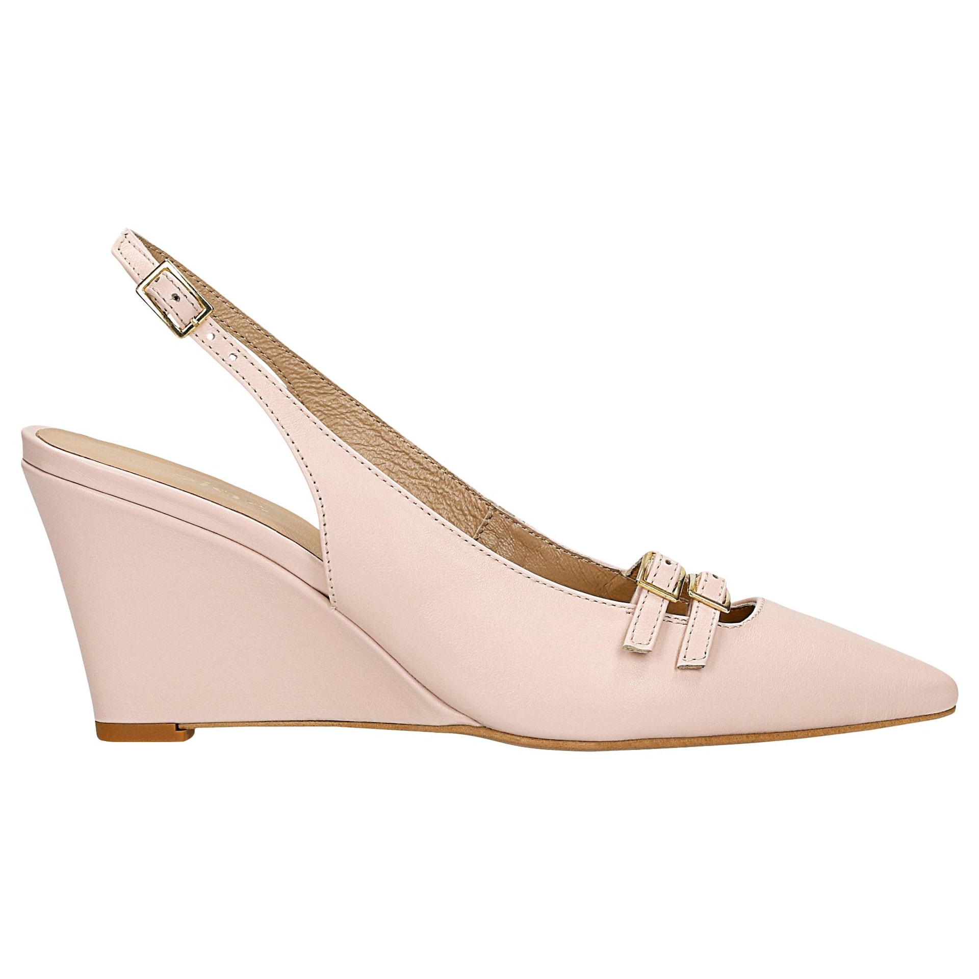 Pantofi bej cu toc de 6 cm damă