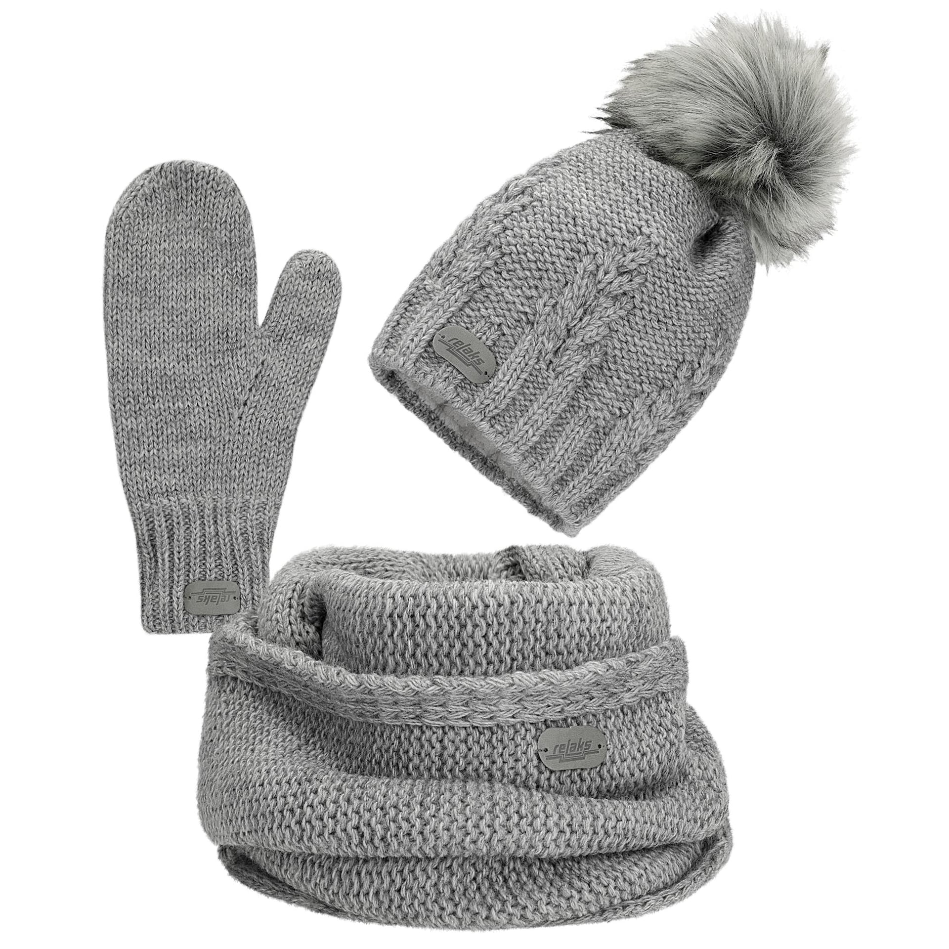 Set  de iarnă căciulă+mănuși+fular RELAKS