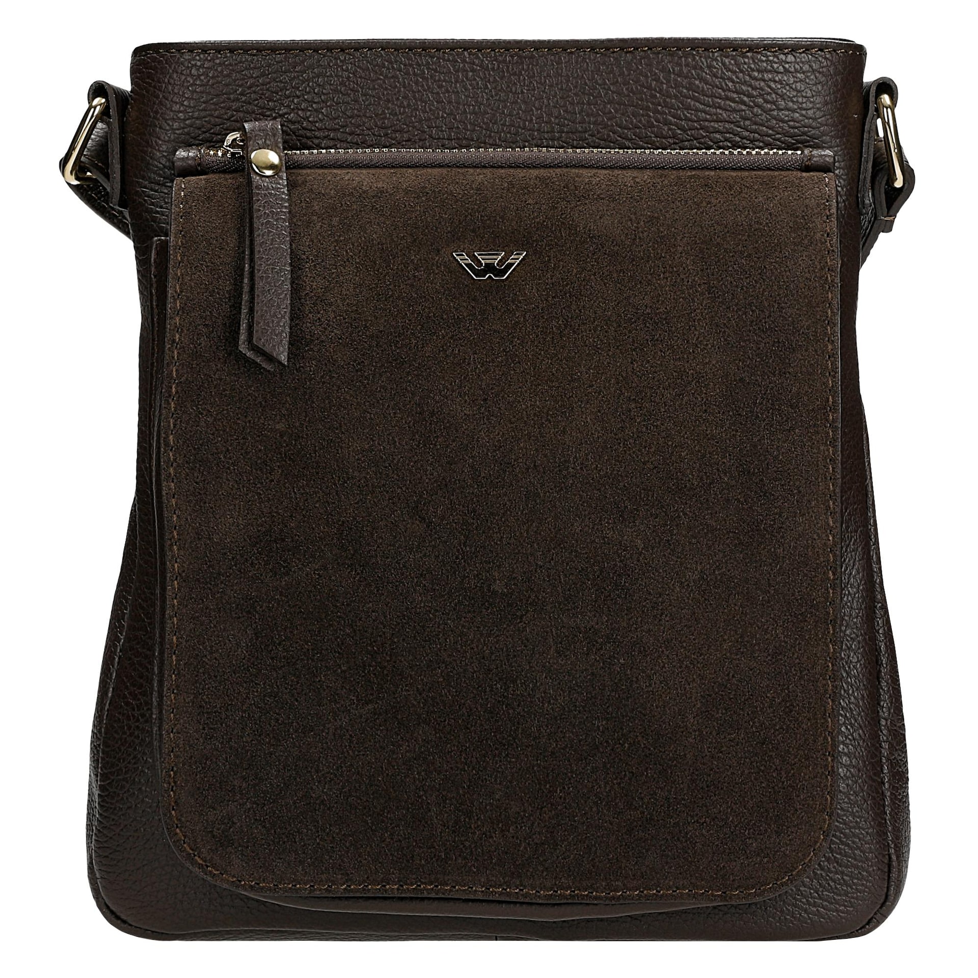 Geantă crossbody maro piele - Wojas