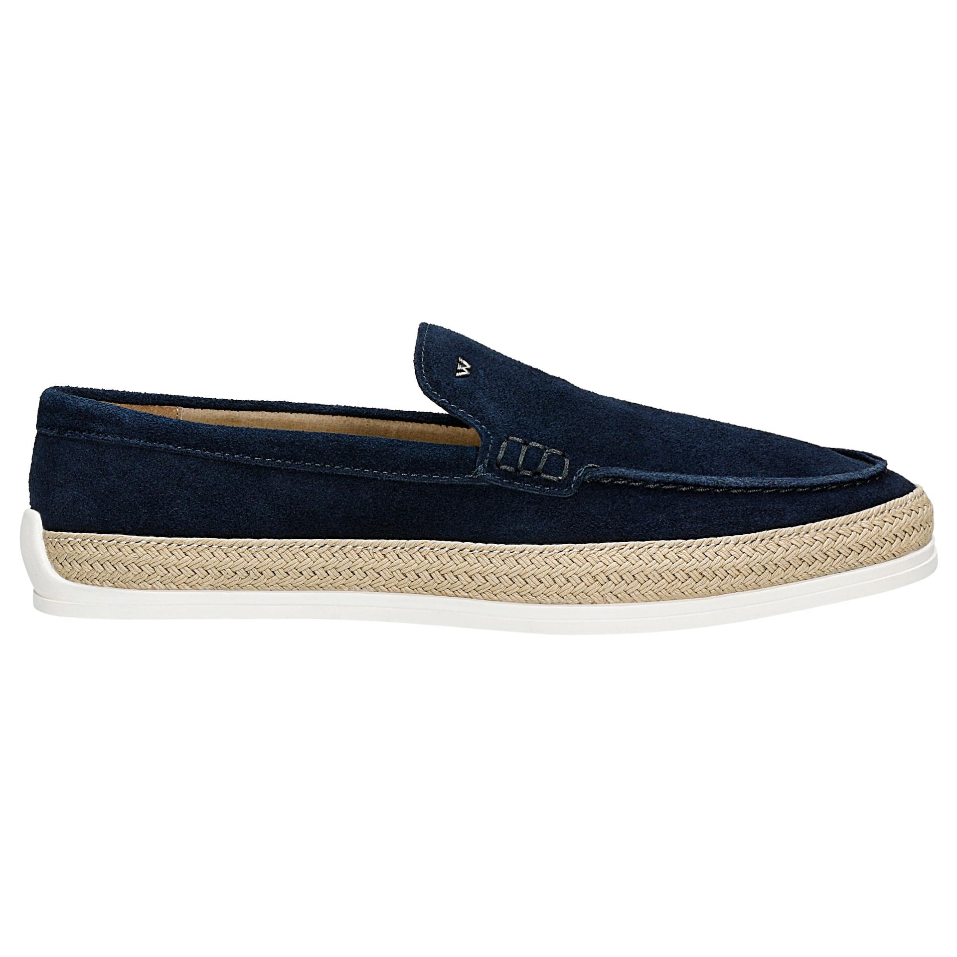 Mocasini bleumarin cu șiret decorativ de iuta bărbați