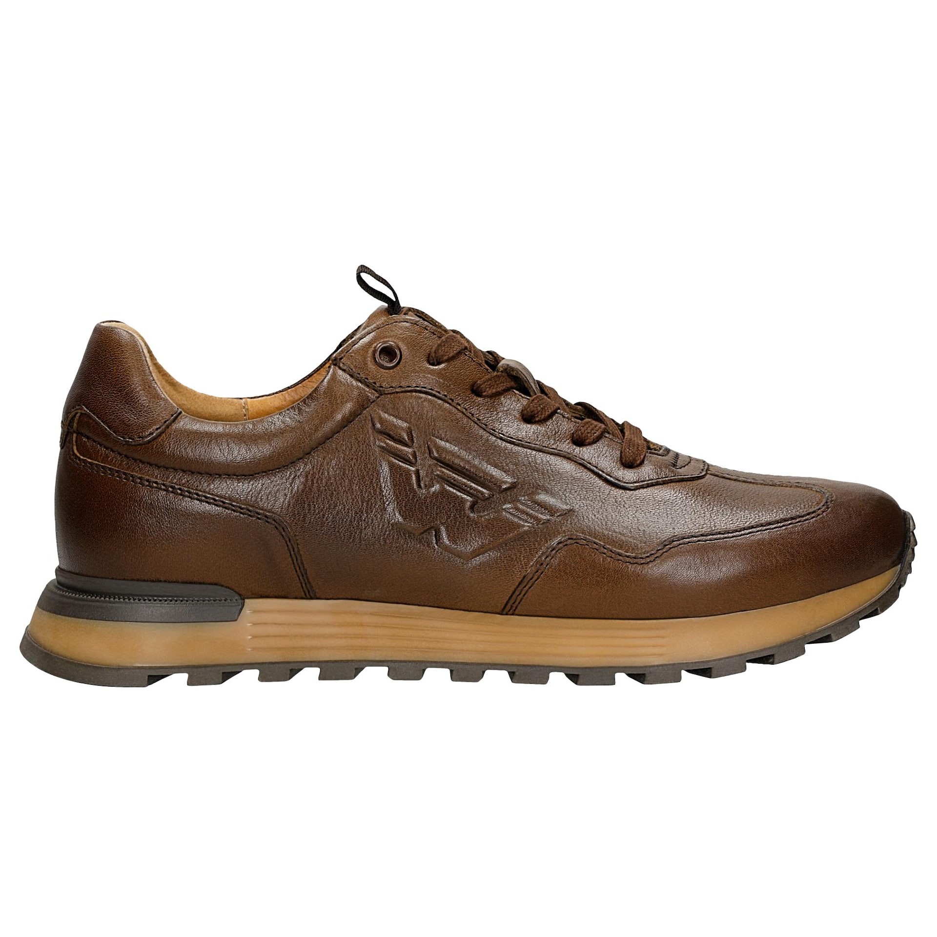 Sneakers piele maro bărbați - Wojas