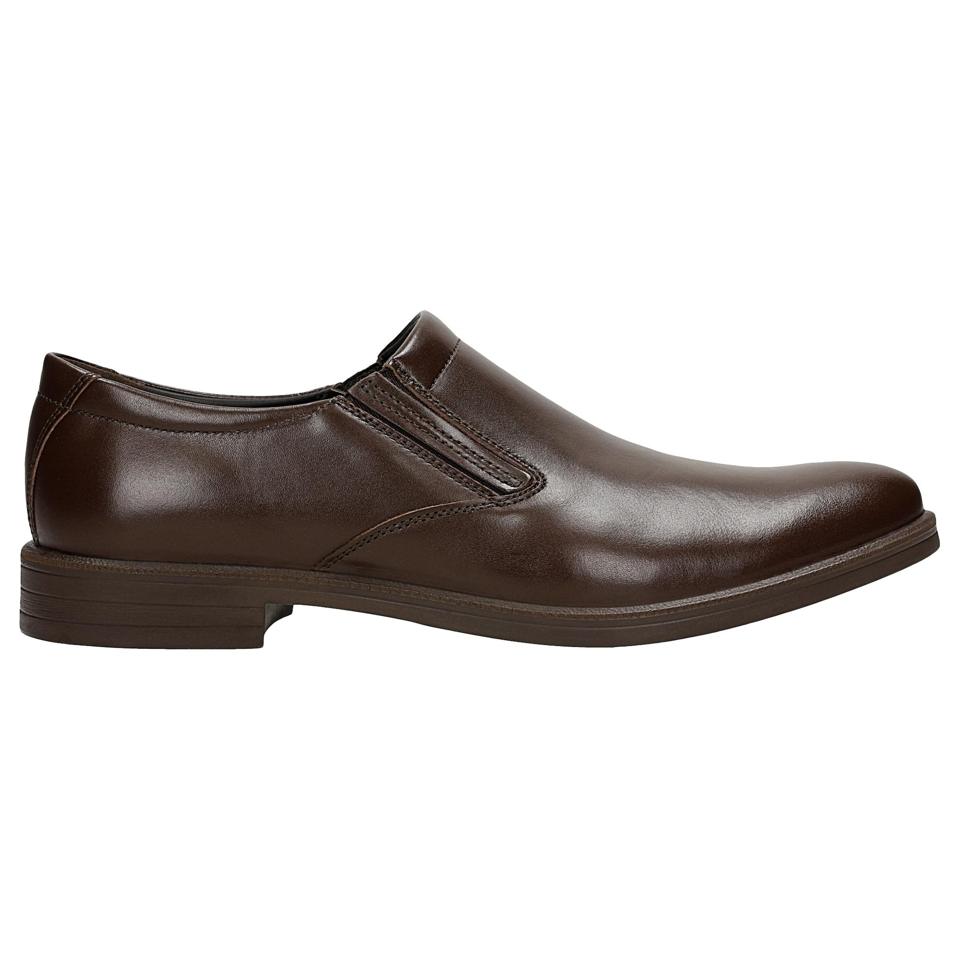 Pantofi slip-on maro pentru bărbați din piele granulată