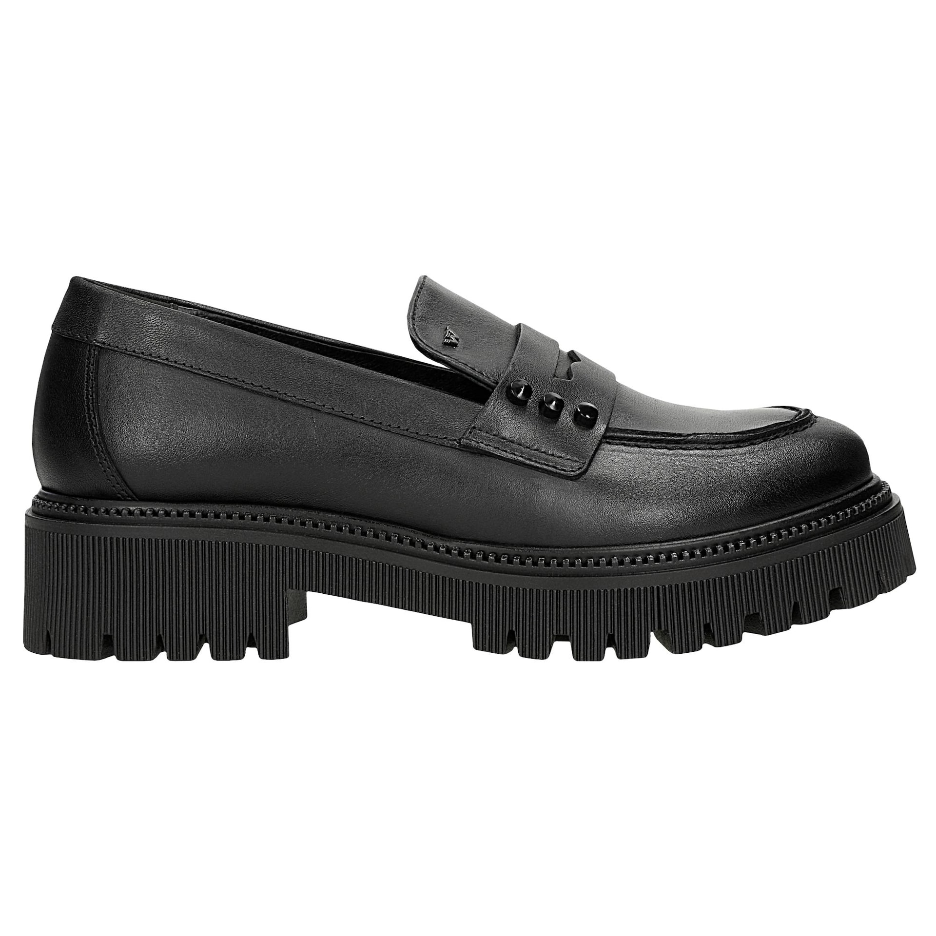 Mocasini negri din piele penny loafers