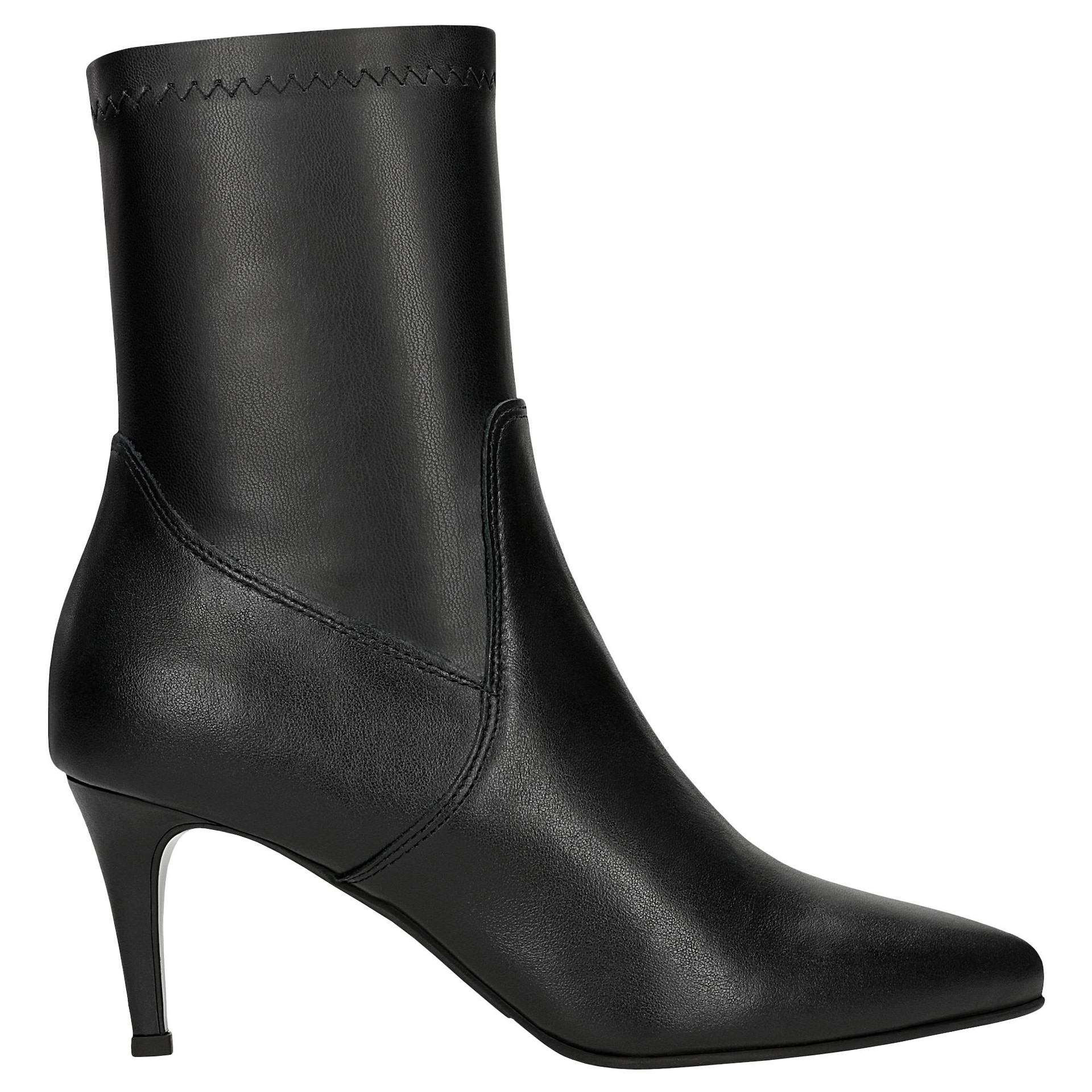 Botine negre elegante cu toc ascuțit