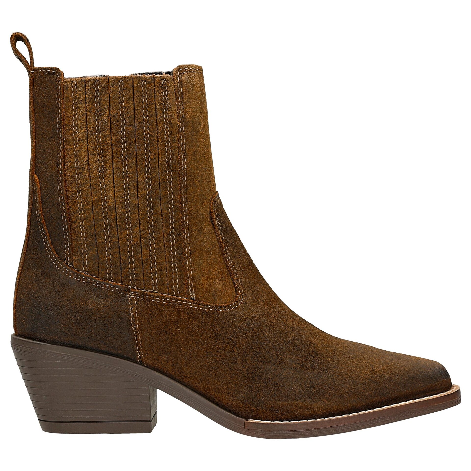 Botine cowboy maro