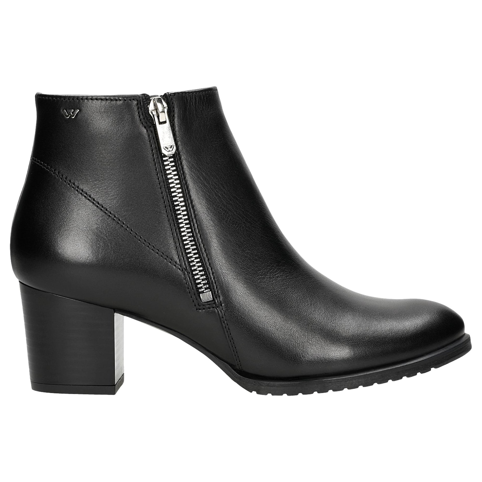Botine negre cu toc mic damă