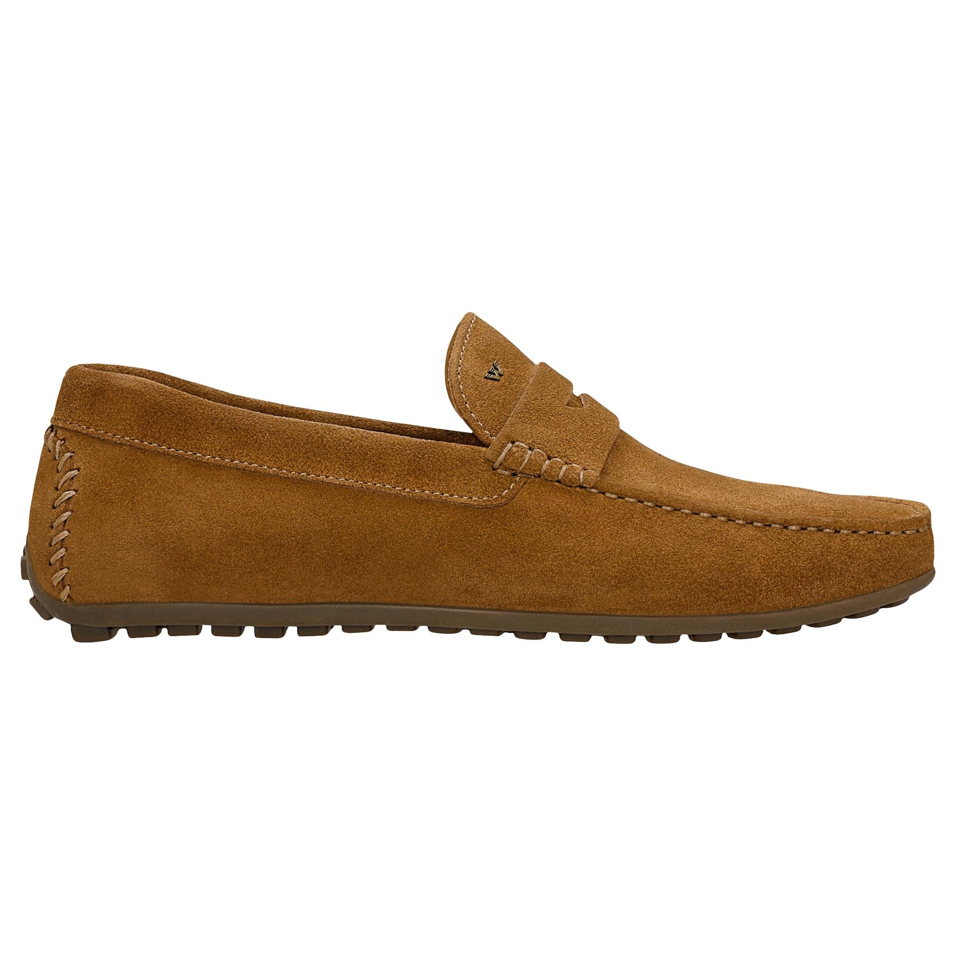 Pantofi tip mocasini maro-deschis bărbați