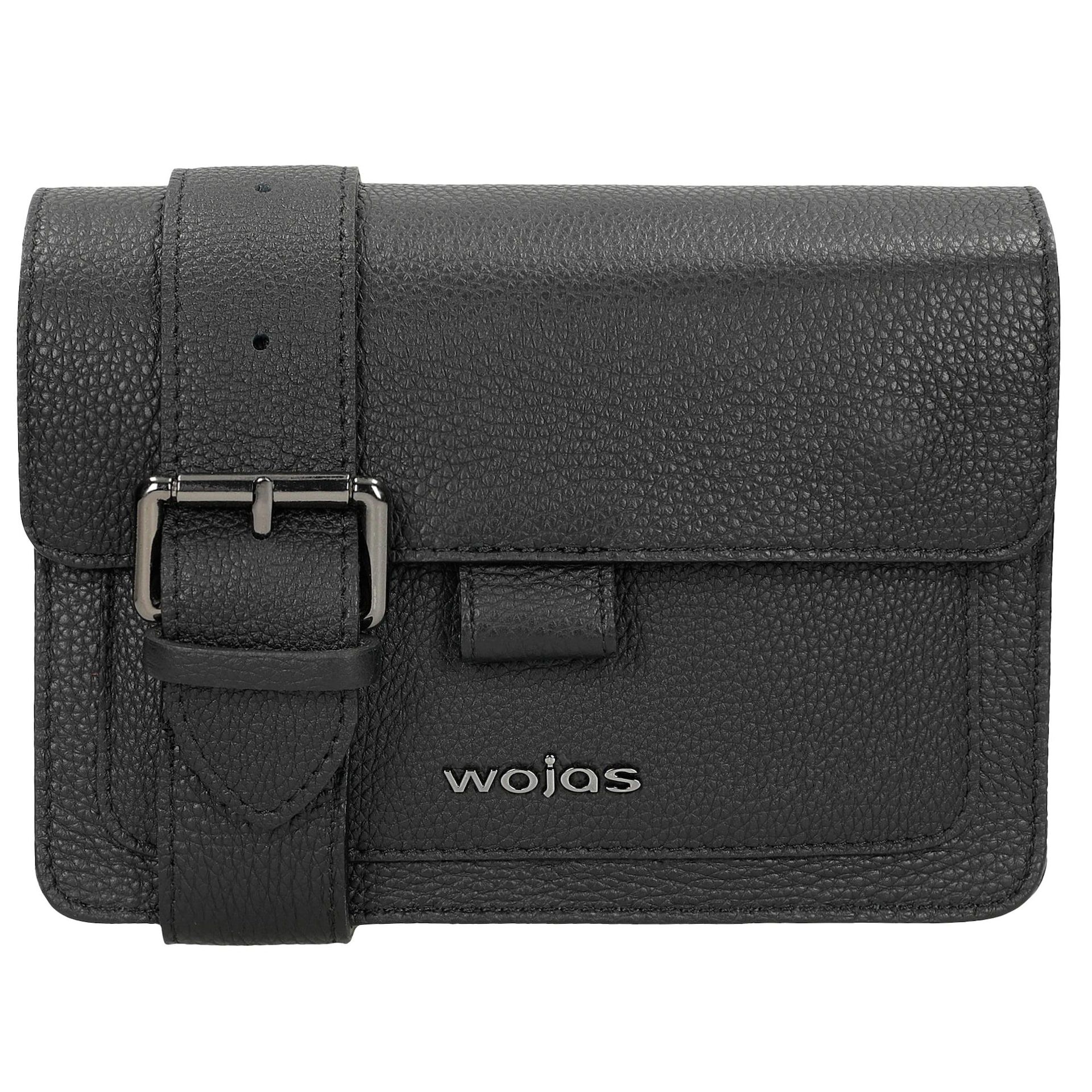 Geantă mică neagră din piele granulată damă