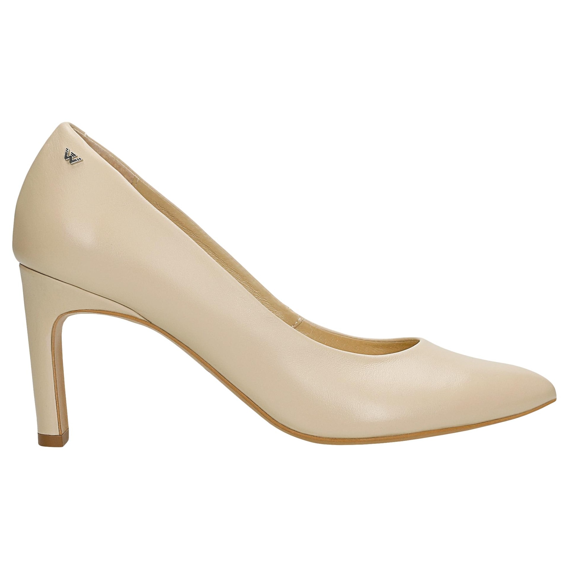 Pantofi stiletto eleganți cu toc bej damă