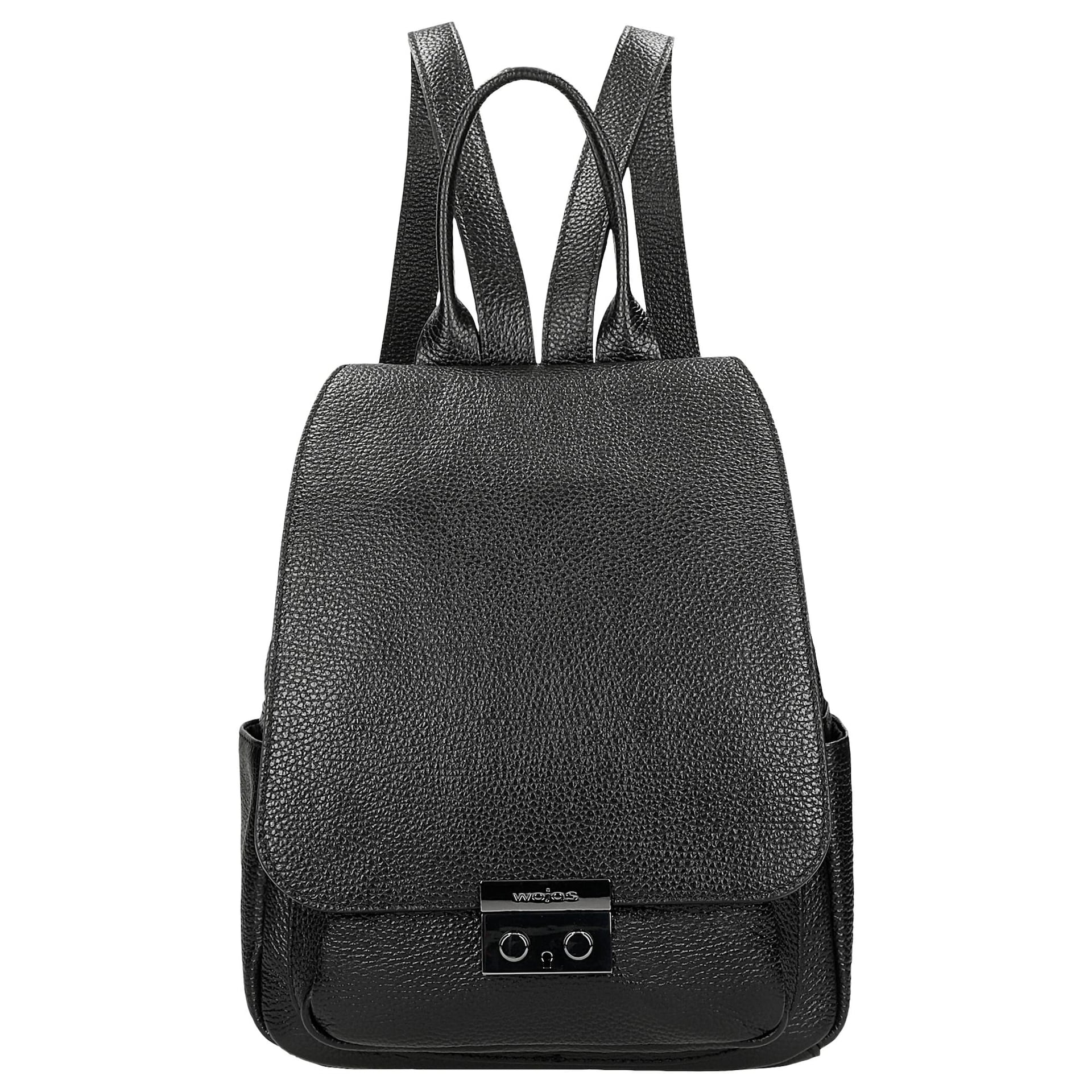 Rucsac negru cu elemente metalice damă