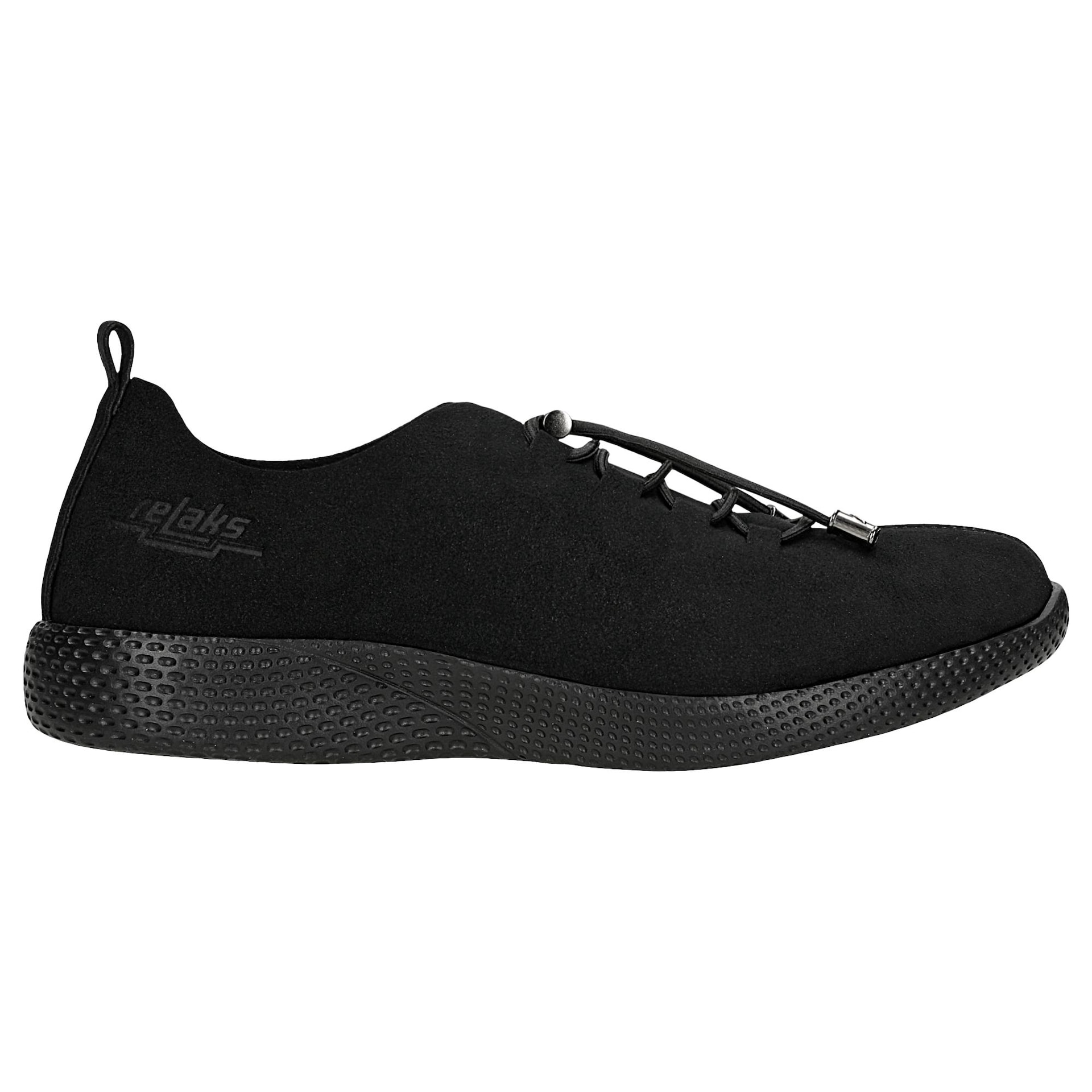 Pantofi damă din material, negri – RELAKS