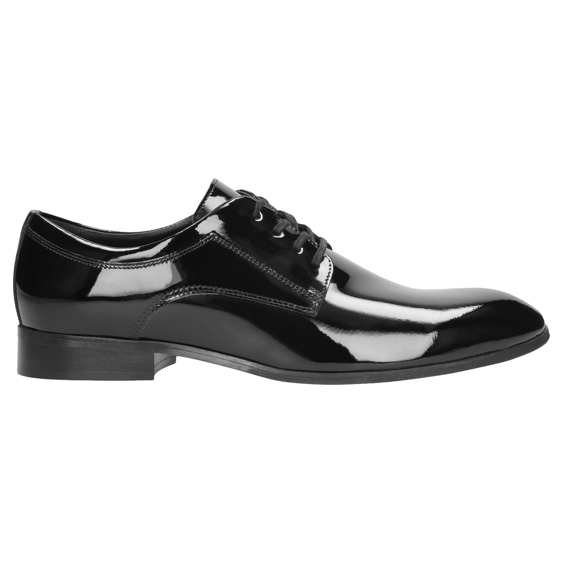 Pantofi negri lăcuiți în stil formal bărbați