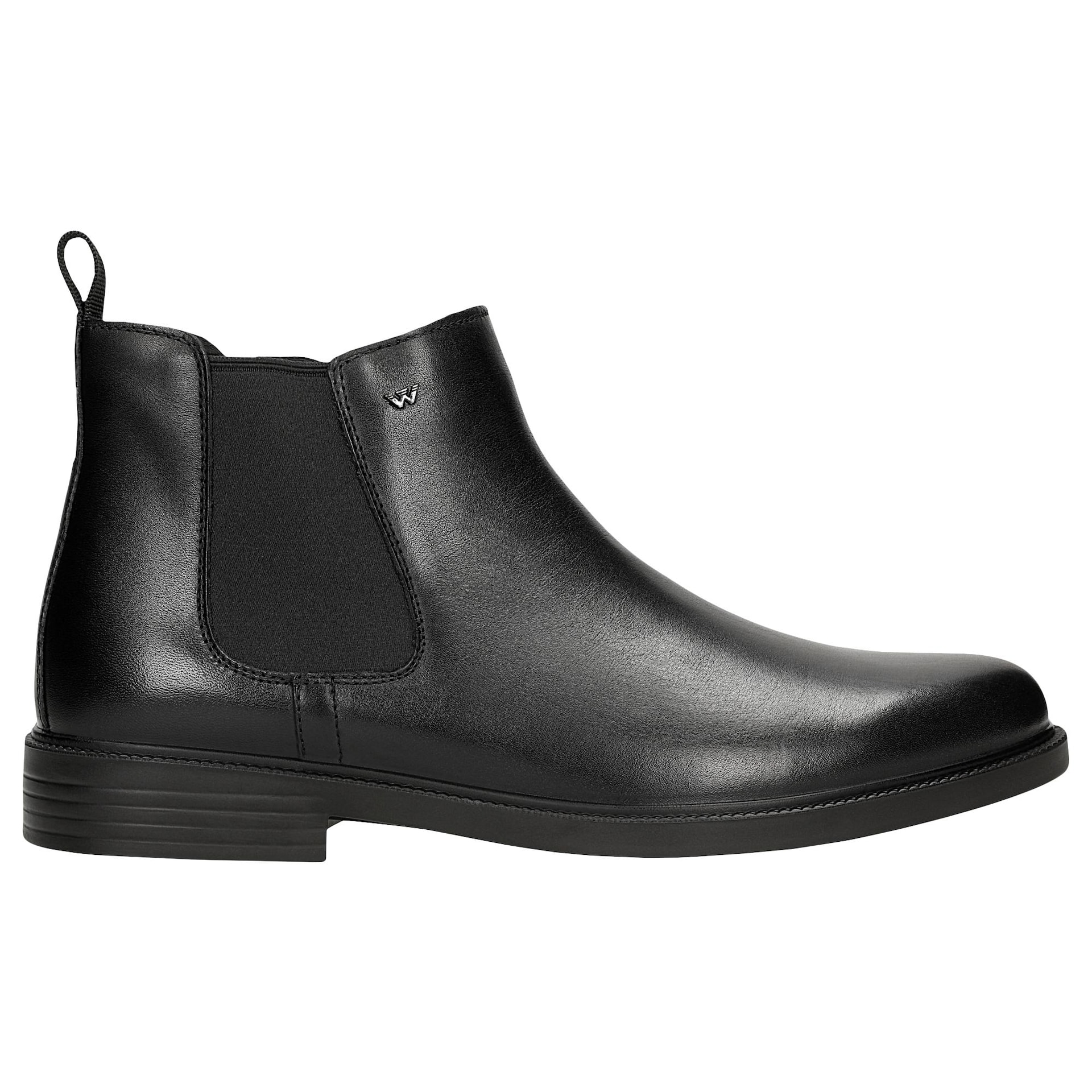 Ghete Chelsea  negre din piele cu inchidere la fermoar